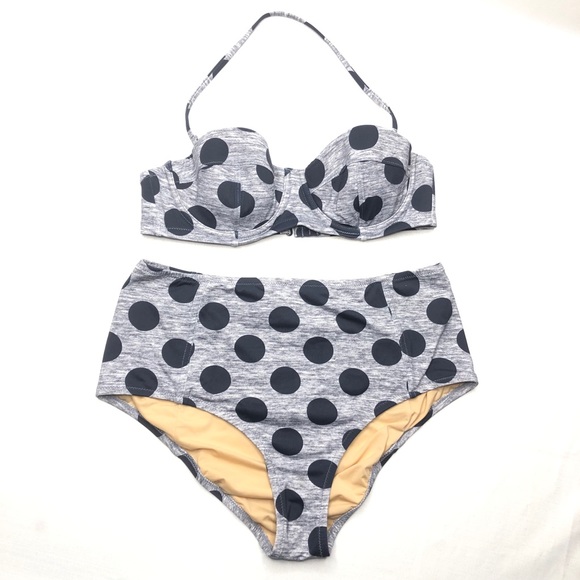 J. Crew Other - J. Crew High Waisted Polka Dot Bikini